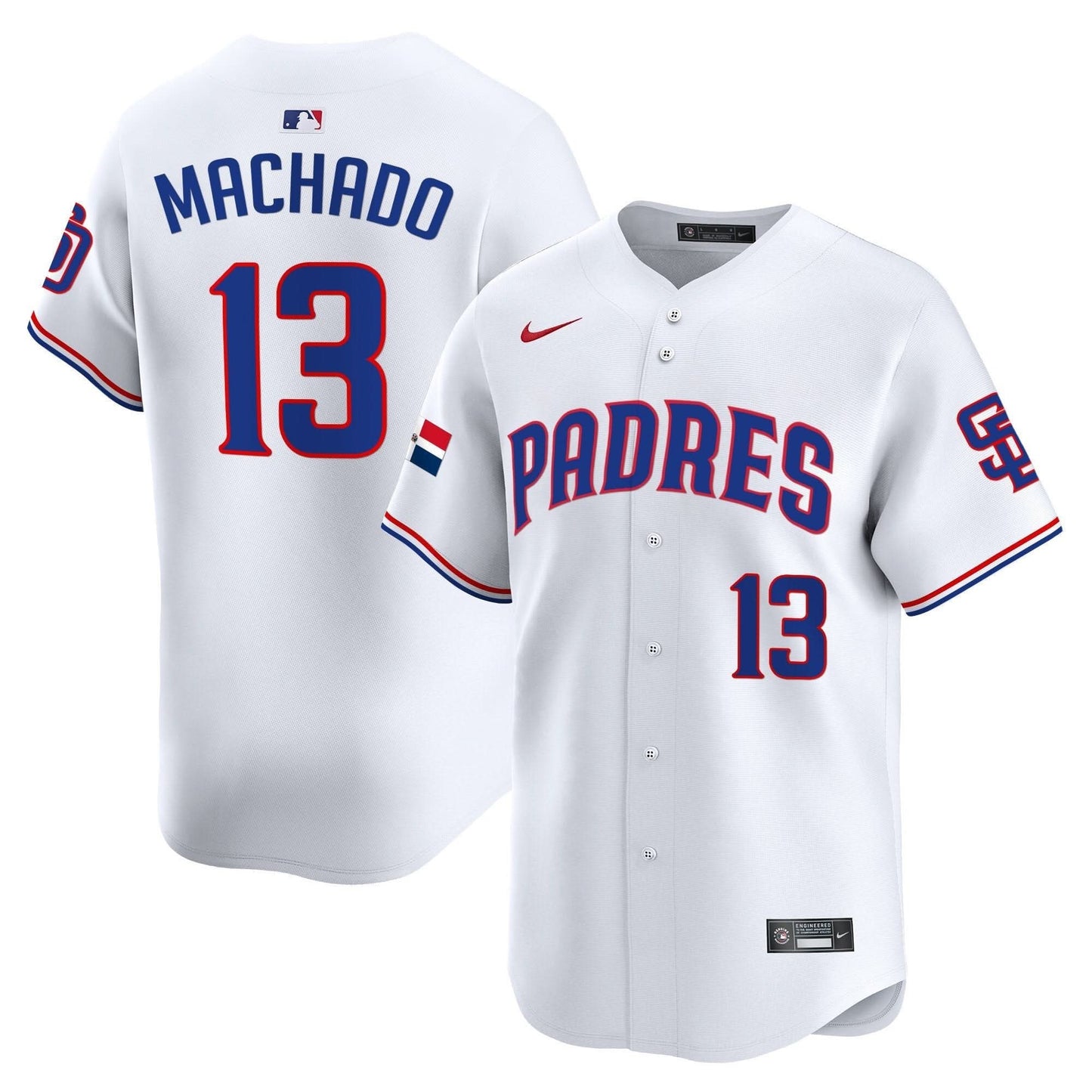 Padres Dominican Republic Vapor Premier Limited Jersey - All Stitched