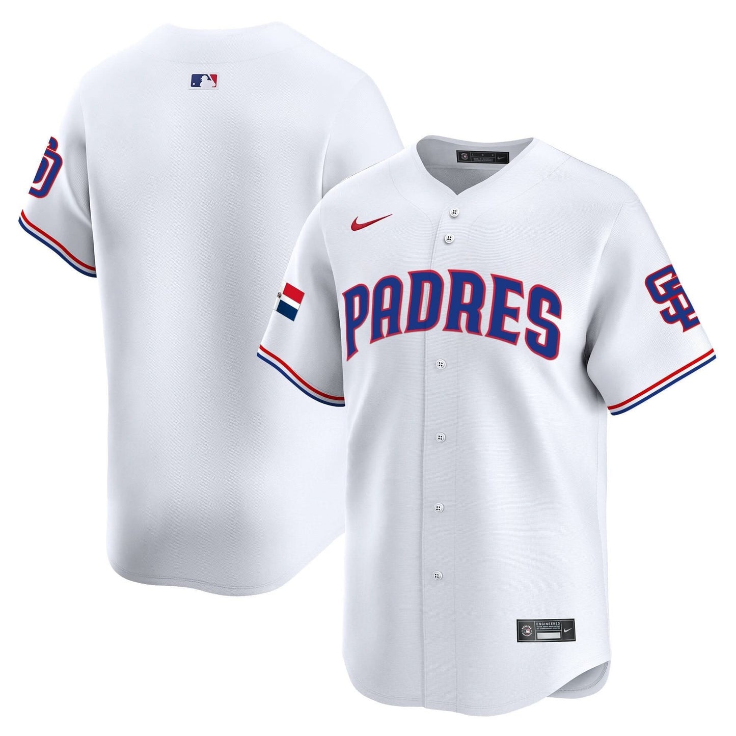 Padres Dominican Republic Vapor Premier Limited Jersey - All Stitched