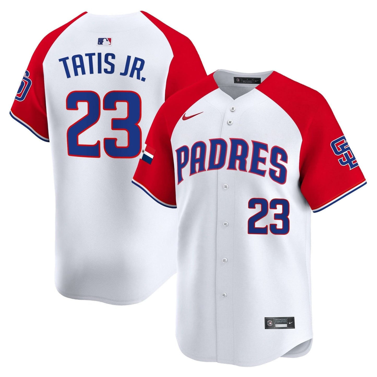 Padres Dominican Republic Vapor Premier Limited Jersey - All Stitched