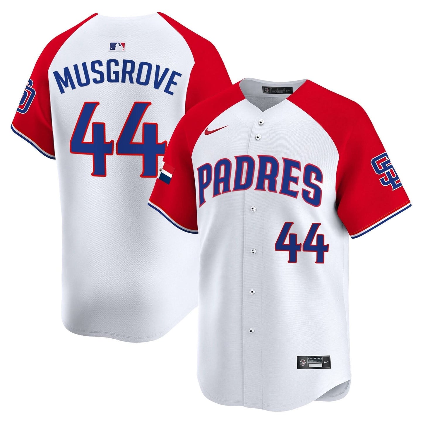 Padres Dominican Republic Vapor Premier Limited Jersey - All Stitched