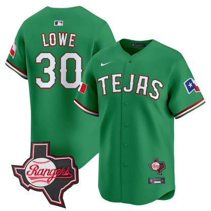 Men's Texas Rangers Mexico Texas Patch Vapor Premier Limited Jersey - All Stitched