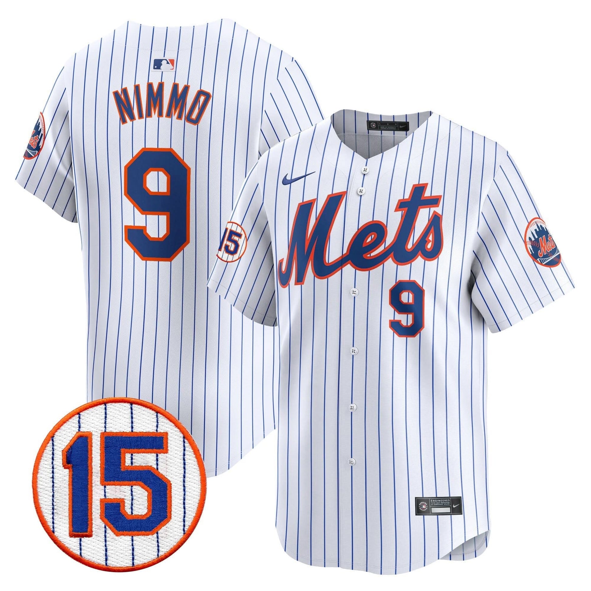 Men's New York Mets Jerry Grote Patch Vapor Premier Limited Jersey - All Stitched
