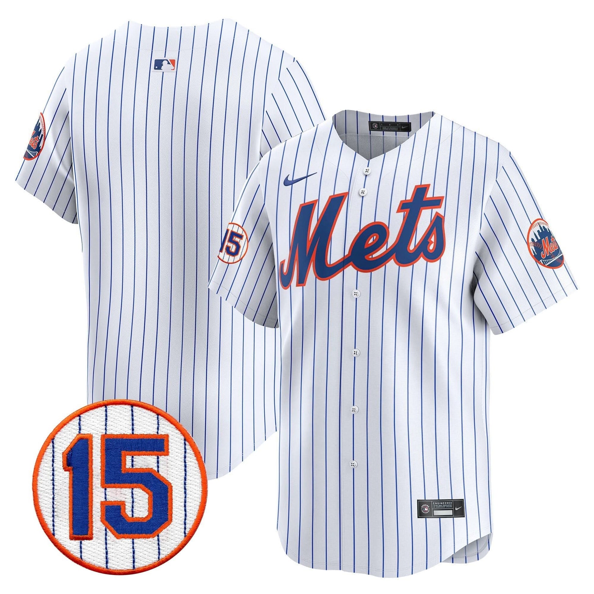 Men's New York Mets Jerry Grote Patch Vapor Premier Limited Jersey - All Stitched