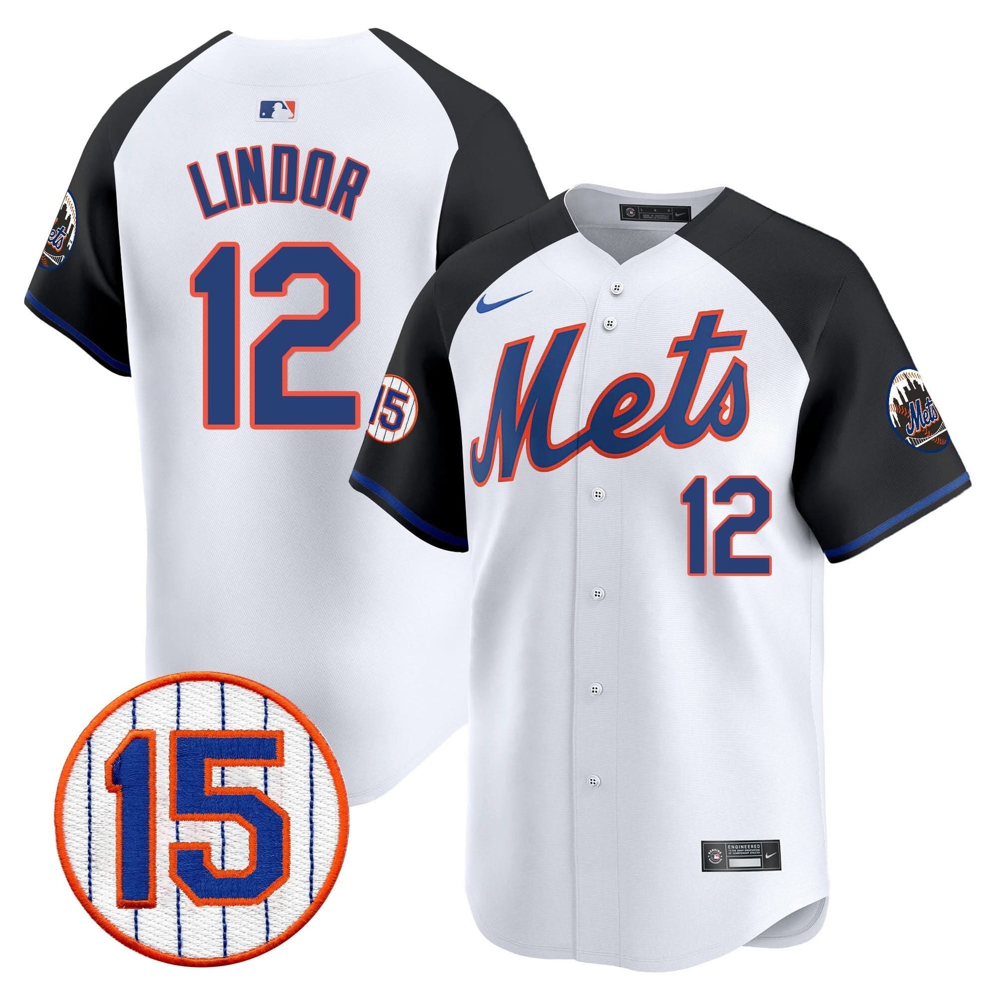 Men's New York Mets Jerry Grote Patch Vapor Premier Limited Jersey - All Stitched