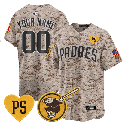 Padres USMC Alternate Vapor Premier Limited Custom Jersey – All Stitched