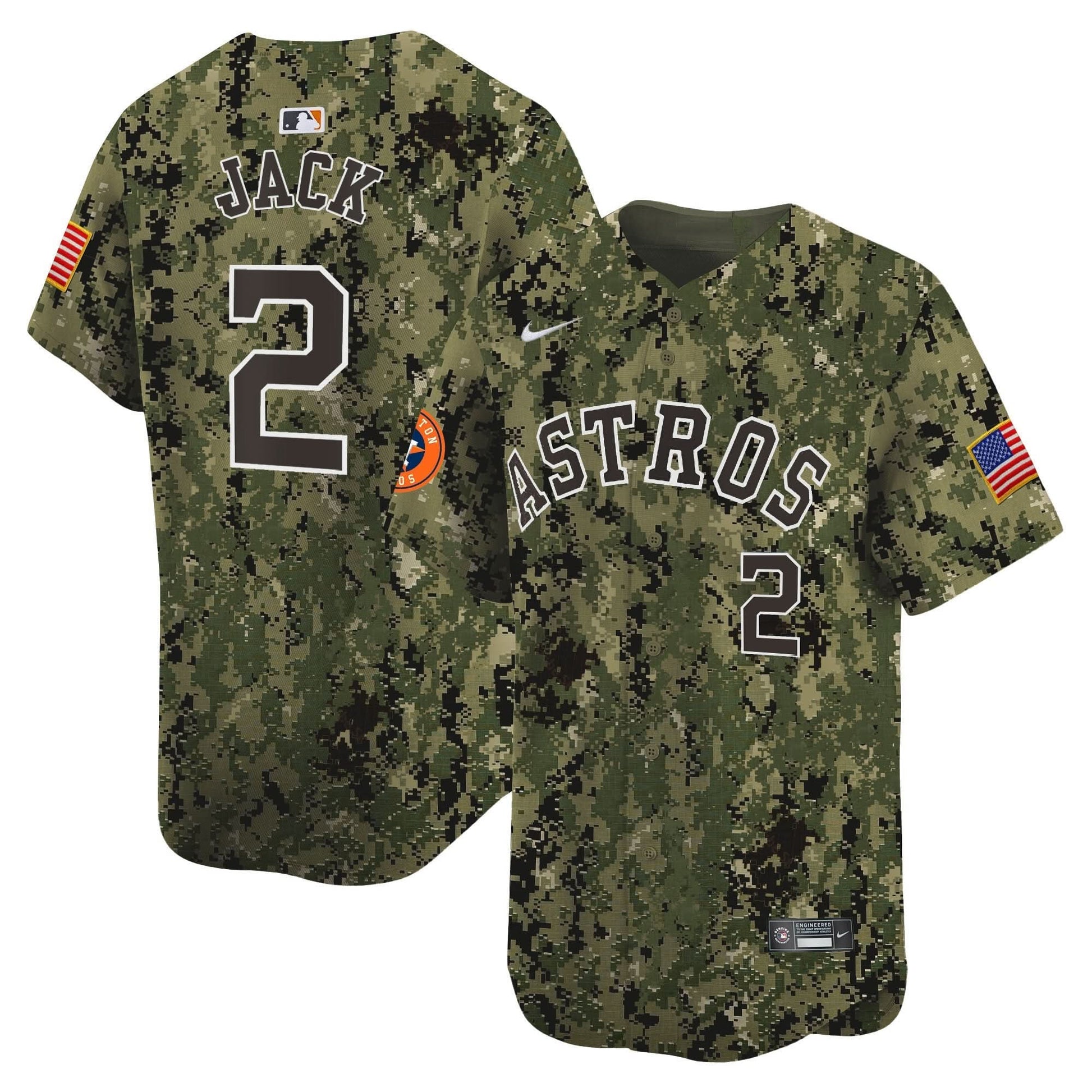 Men's Houston Astros USMC Alternate Vapor Premier Limited Jersey - All Stitched