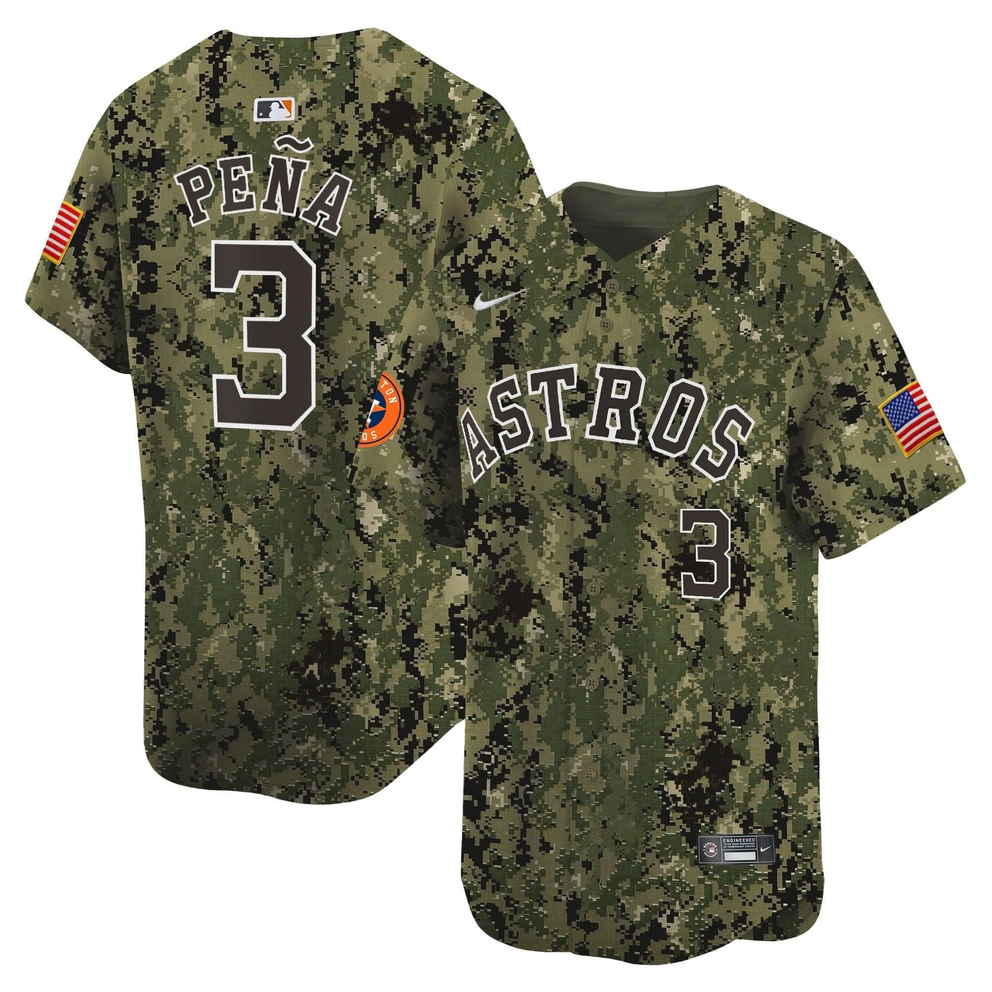 Men's Houston Astros USMC Alternate Vapor Premier Limited Jersey - All Stitched