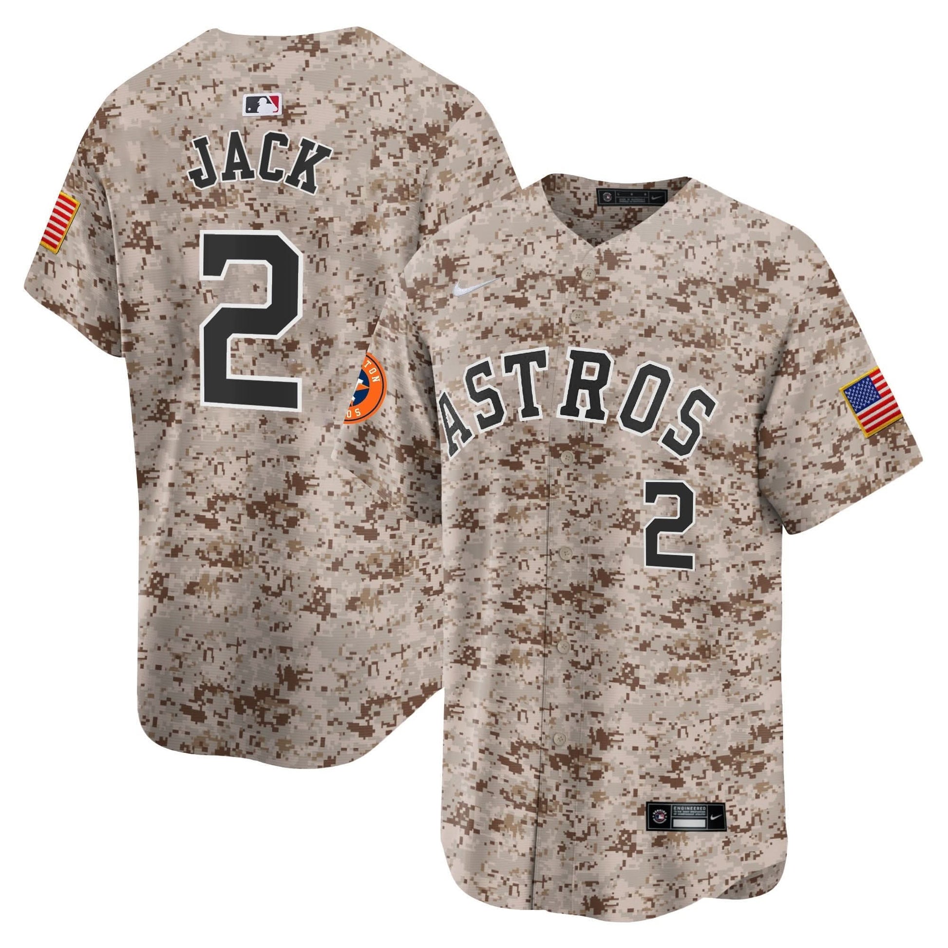 Men's Houston Astros USMC Alternate Vapor Premier Limited Jersey - All Stitched