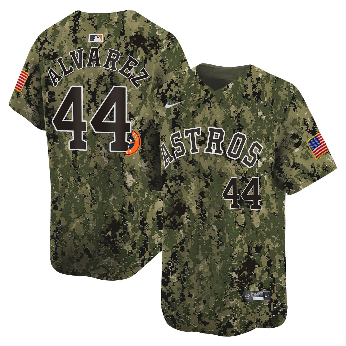 Men's Houston Astros USMC Alternate Vapor Premier Limited Jersey - All Stitched