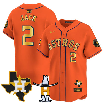 Men's Houston Astros Houston Rodeo Patch Vapor Premier Limited Jersey V2 - All Stitched