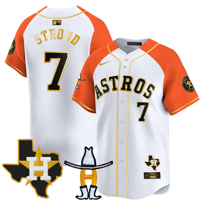 Men's Houston Astros Houston Rodeo Patch Vapor Premier Limited Jersey V2 - All Stitched