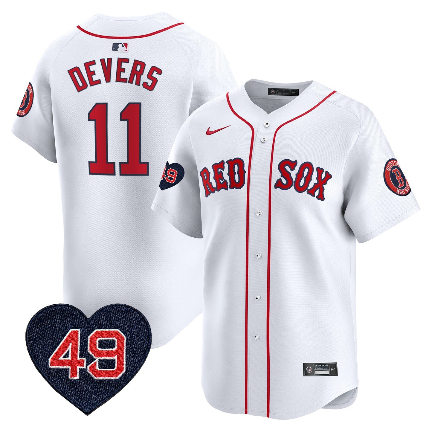 Men's Boston Red Sox Tim Wakefield Patch Vapor Premier Limited Jersey - All Stitched