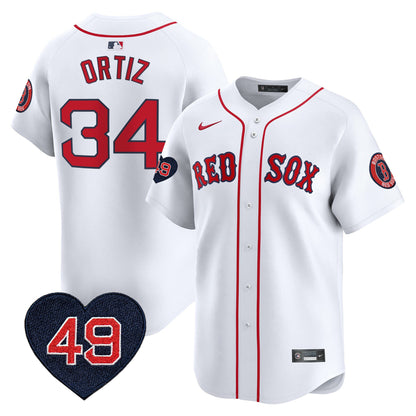 Men's Boston Red Sox Tim Wakefield Patch Vapor Premier Limited Jersey - All Stitched