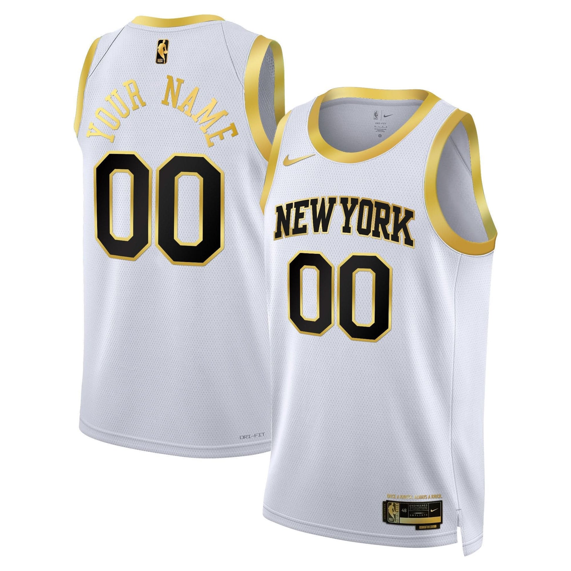New York Knicks Swingman Custom Jersey - All Stitched