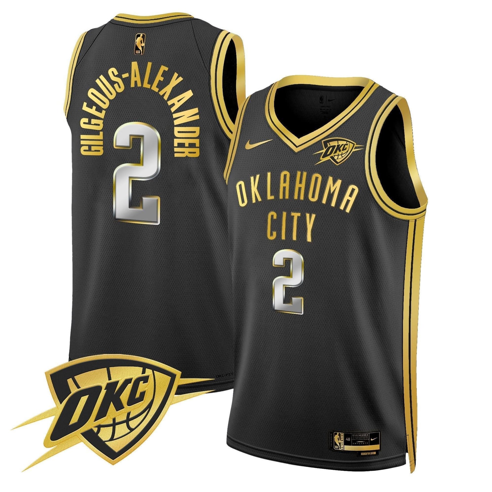 Men's Oklahoma City Thunder Swingman Jersey V2 - All Stitched