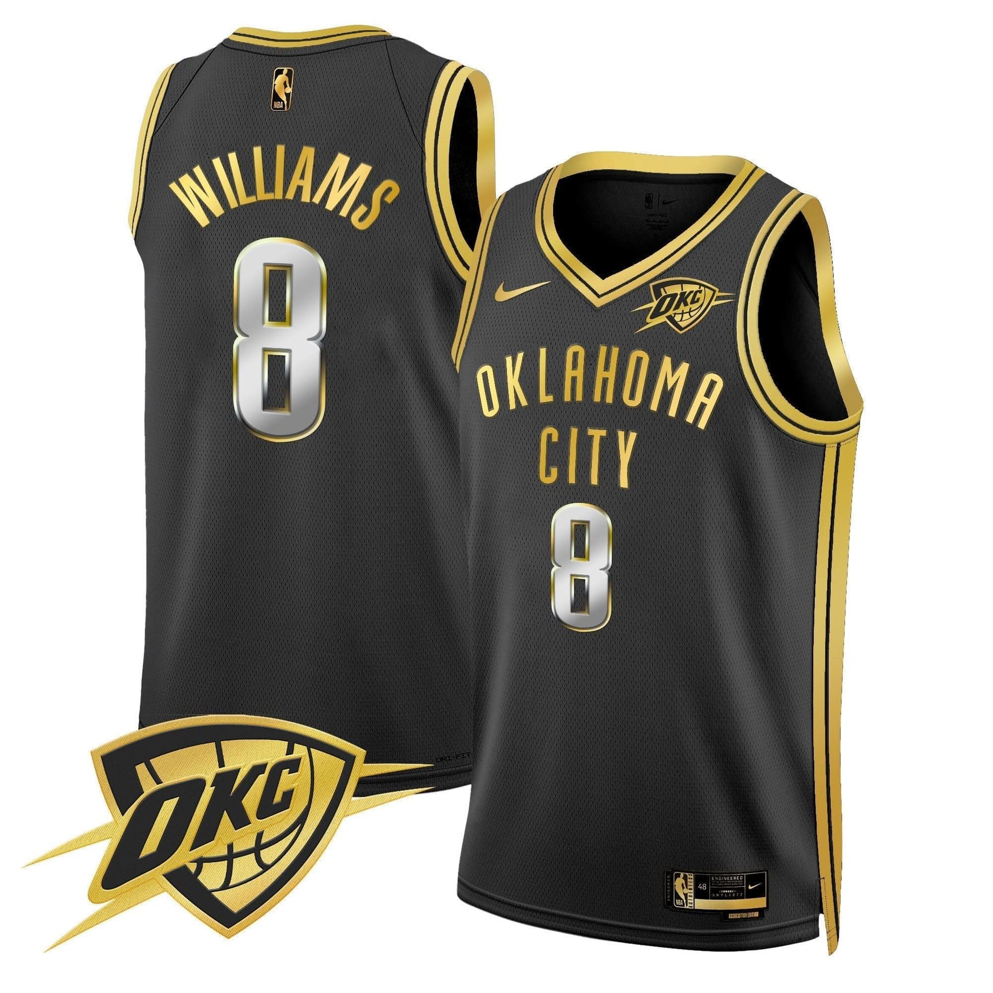Men's Oklahoma City Thunder Swingman Jersey V2 - All Stitched
