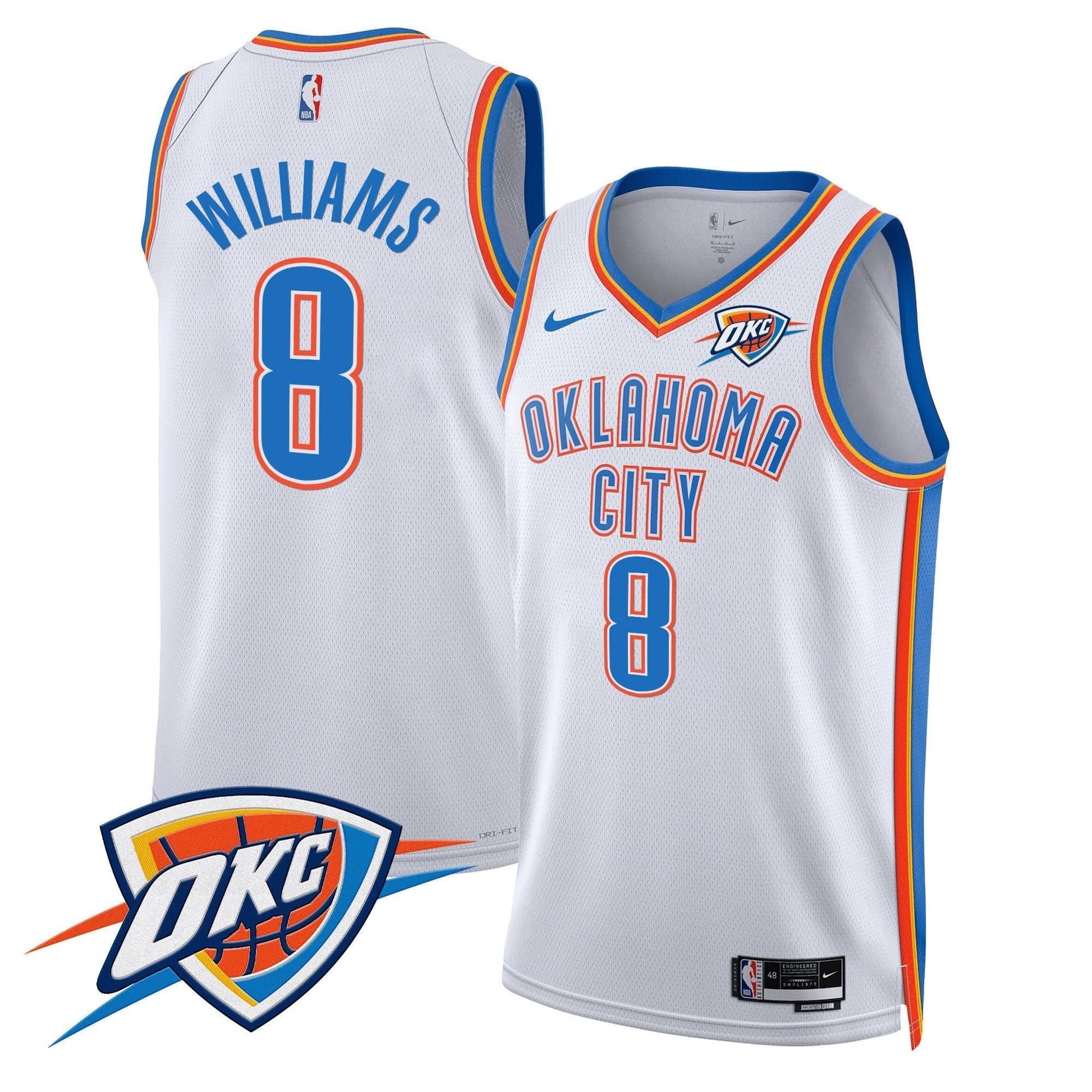 Men's Oklahoma City Thunder Swingman Jersey V2 - All Stitched