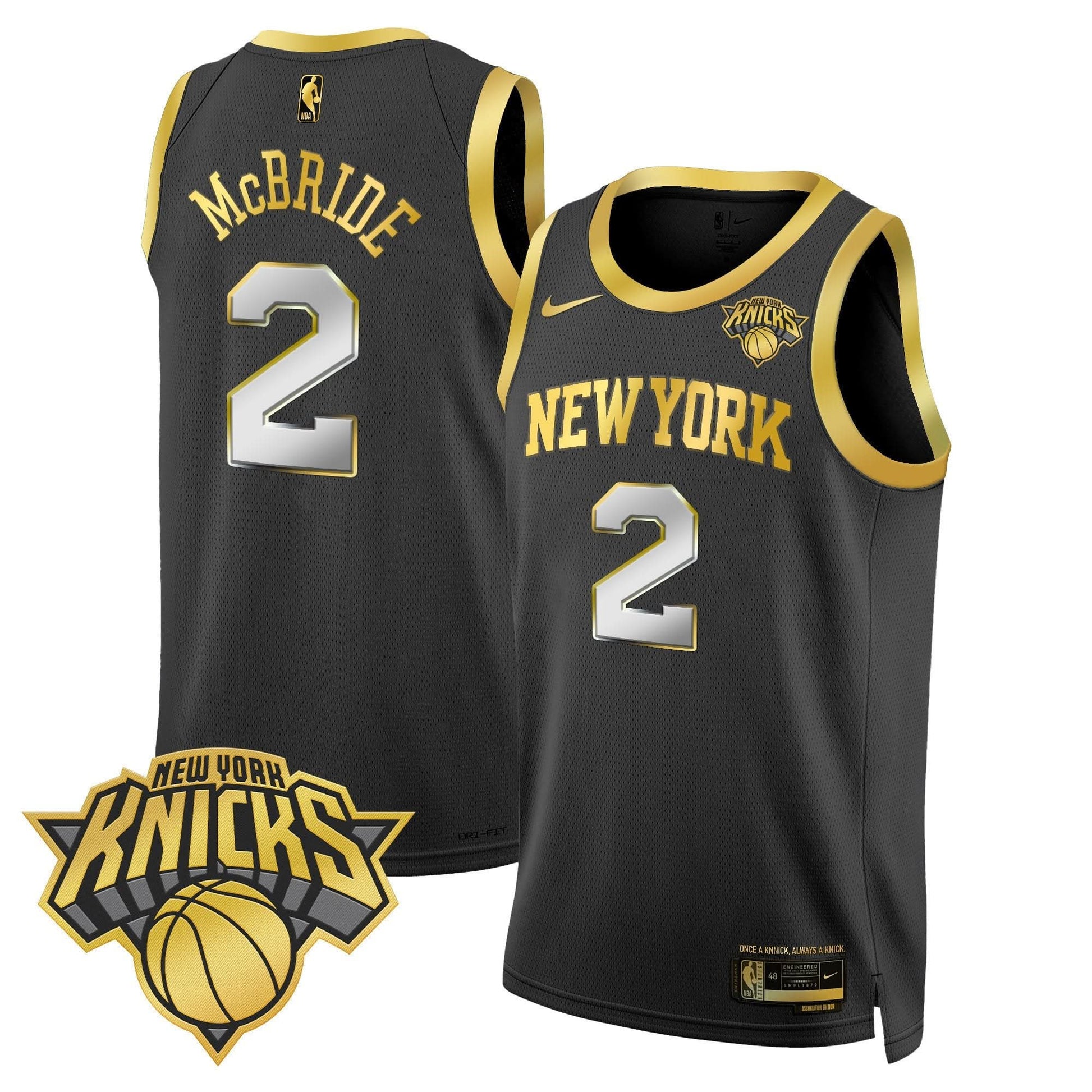 Men's New York Knicks Swingman Jersey V2 - All Stitched