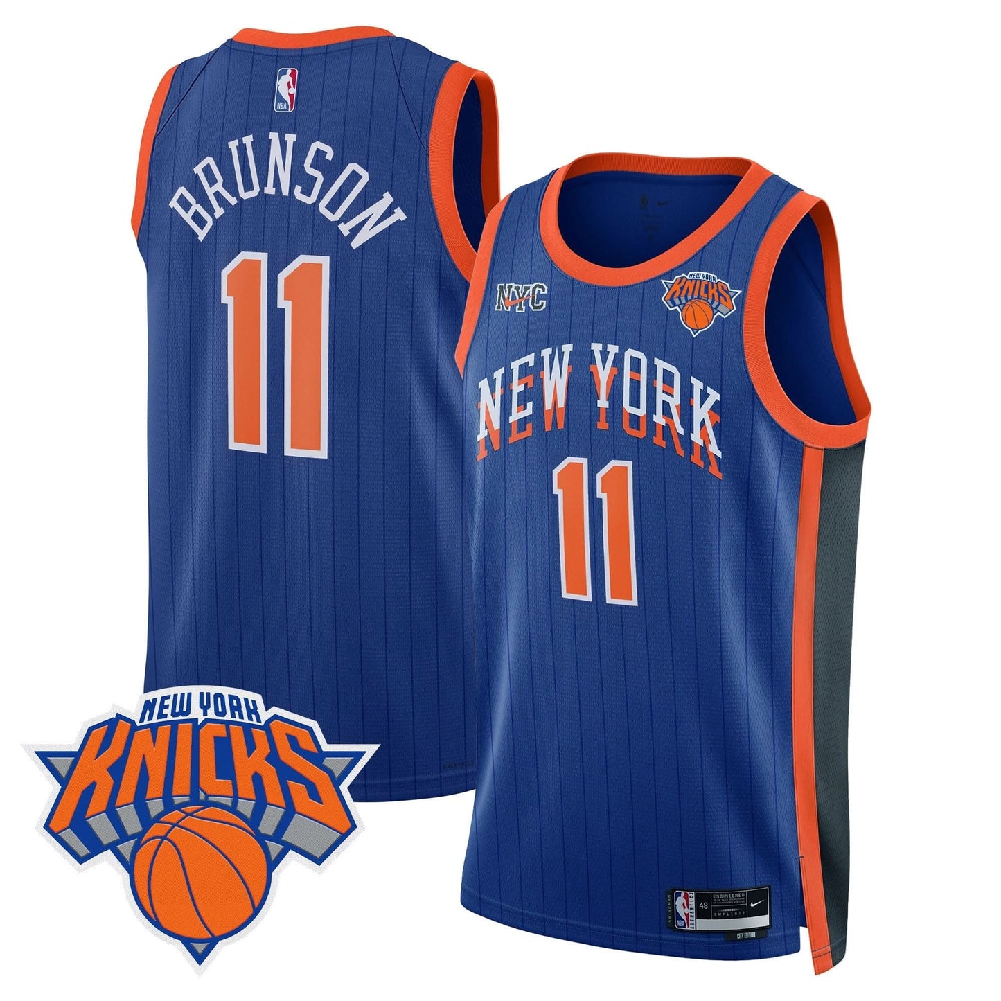 Men's New York Knicks Swingman Jersey V2 - All Stitched