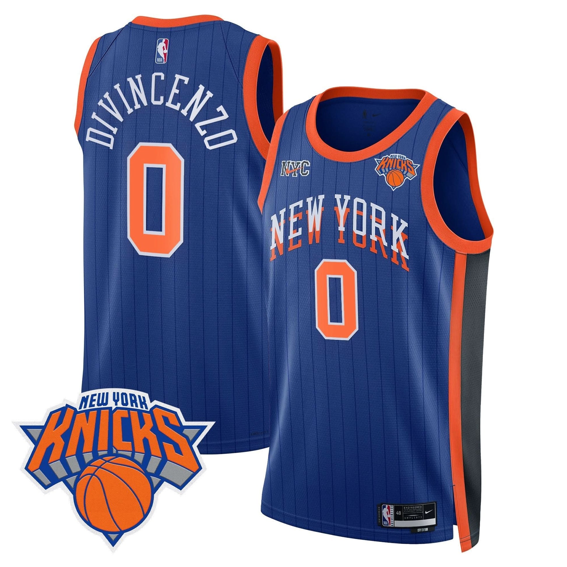 Men's New York Knicks Swingman Jersey V2 - All Stitched