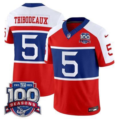 New York Giants 'Century Red' 100th Season Commemorative Vapor Jersey - All Stitched