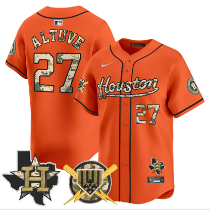 Houston Astros Armed Forces Day Vapor Premier Limited Jersey - All Stitched V2