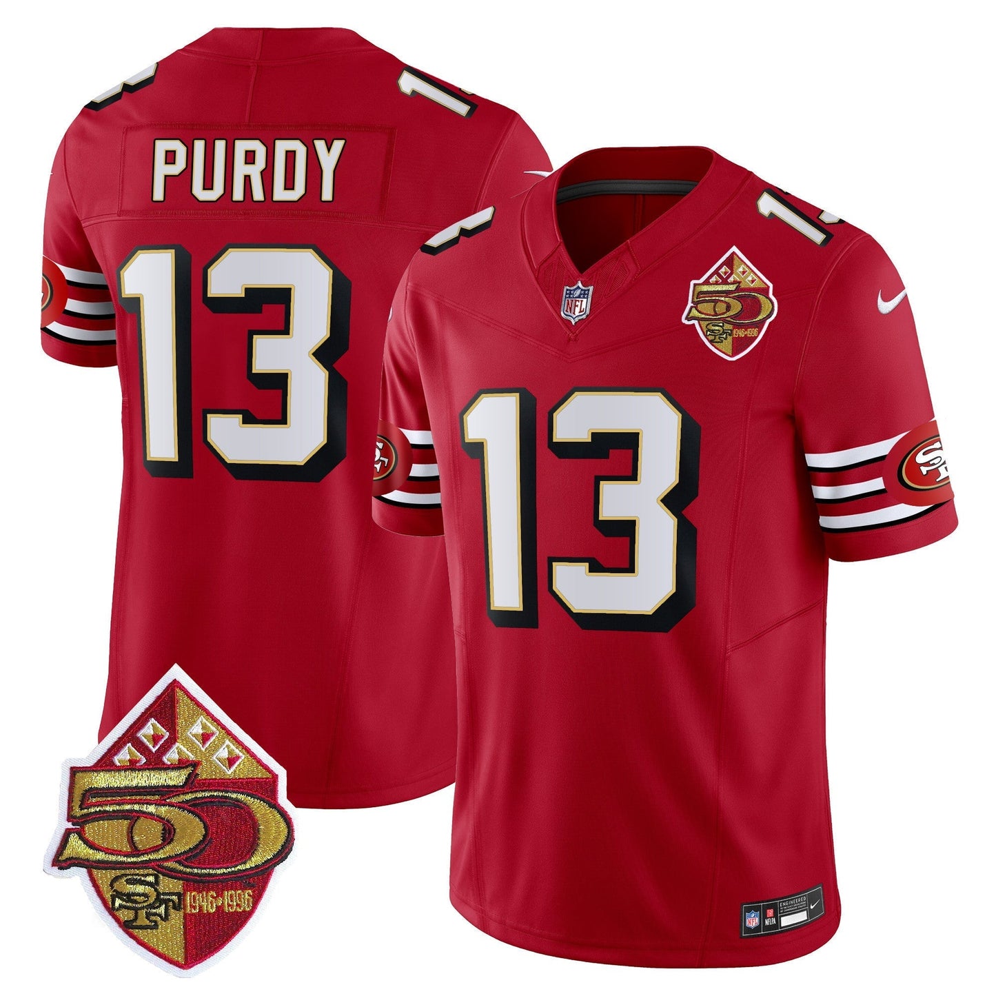 Men's 49ers 1996 Throwback Vapor Limited Jersey - All Stitched