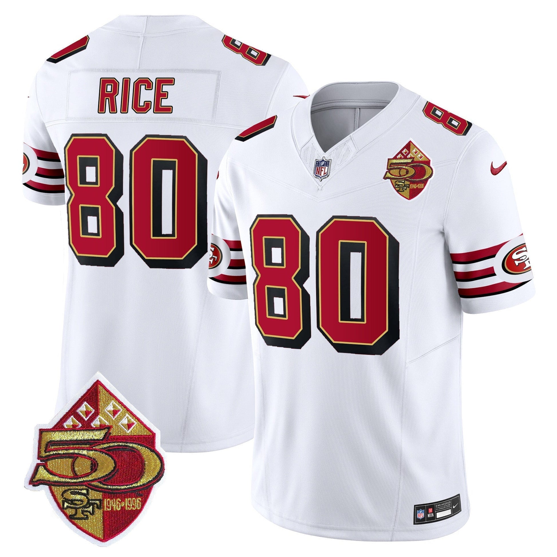 Men's 49ers 1996 Throwback Vapor Limited Jersey - All Stitched