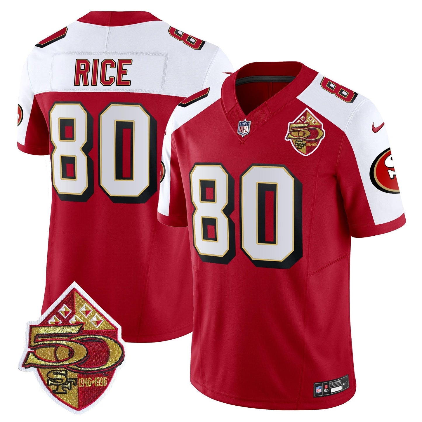 Men's 49ers 1996 Throwback Vapor Limited Jersey - All Stitched