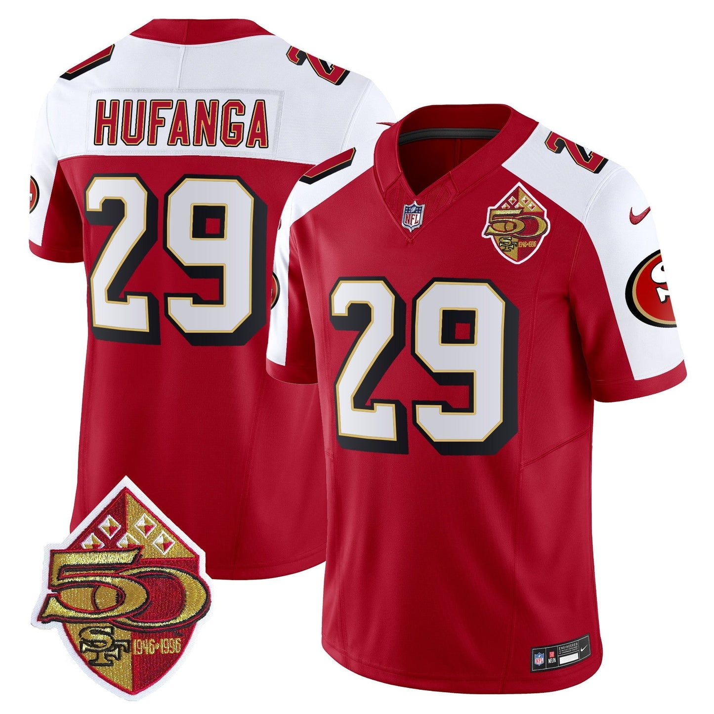 Men's 49ers 1996 Throwback Vapor Limited Jersey - All Stitched