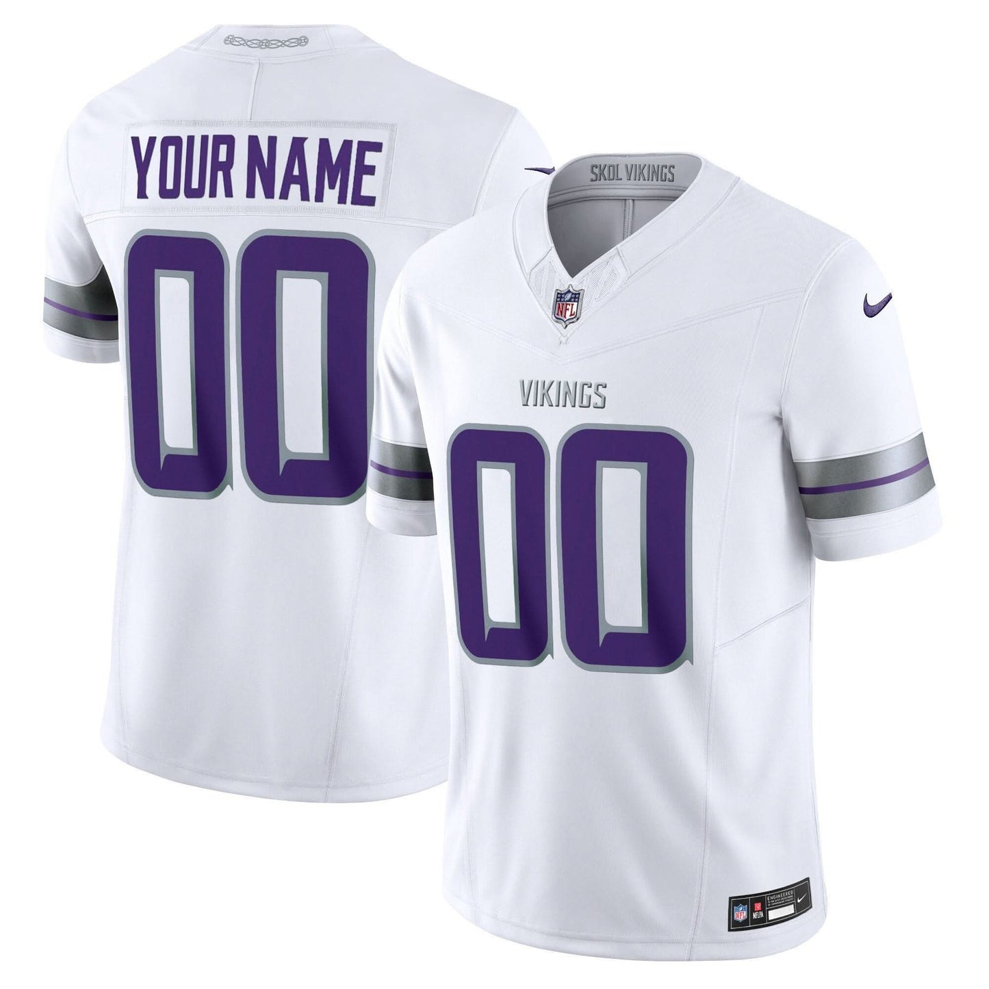 Minnesota Vikings 2024 Winter Warrior Vapor Limited Custom Jersey - All Stitched