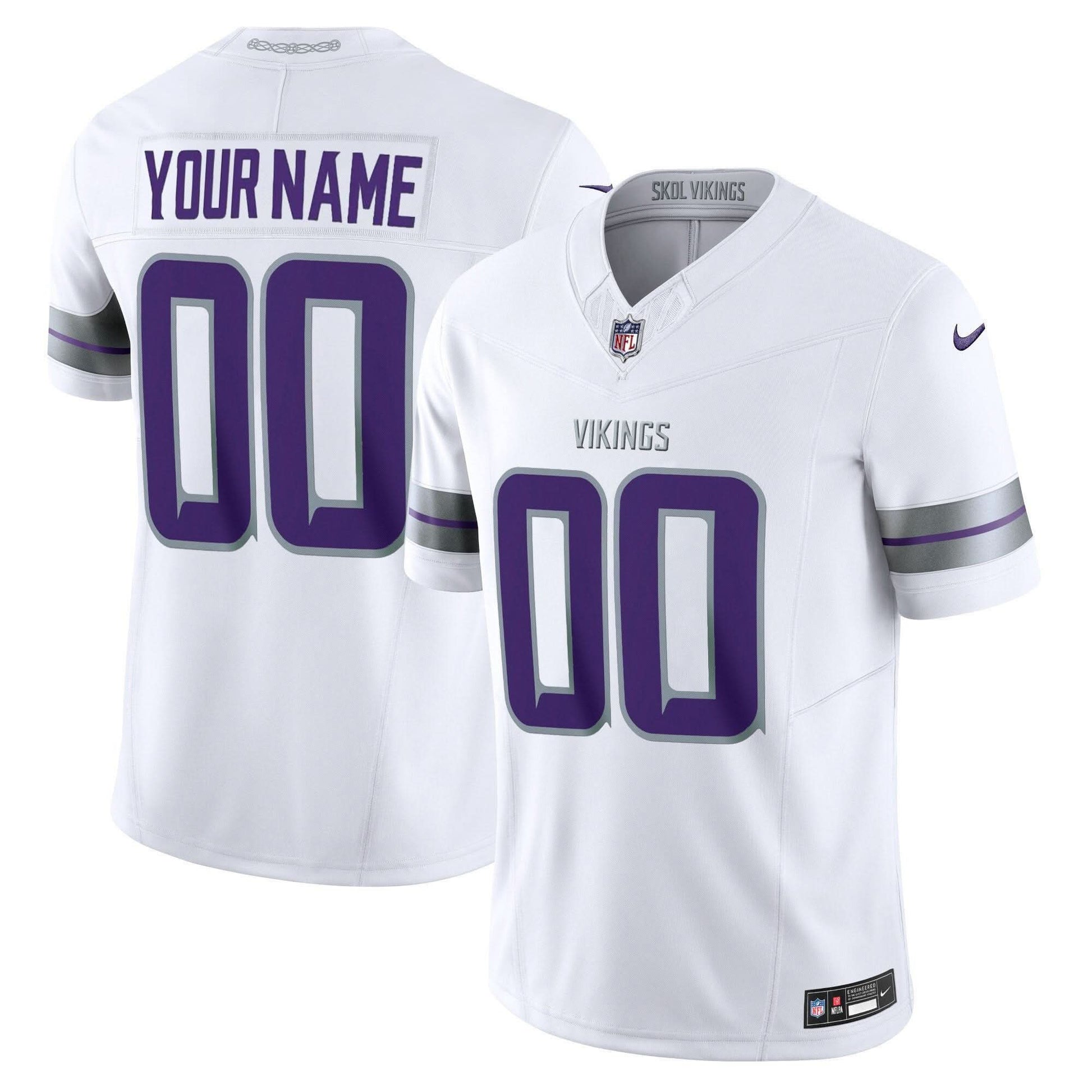 Minnesota Vikings 2024 Winter Warrior Vapor Limited Custom Jersey - All Stitched