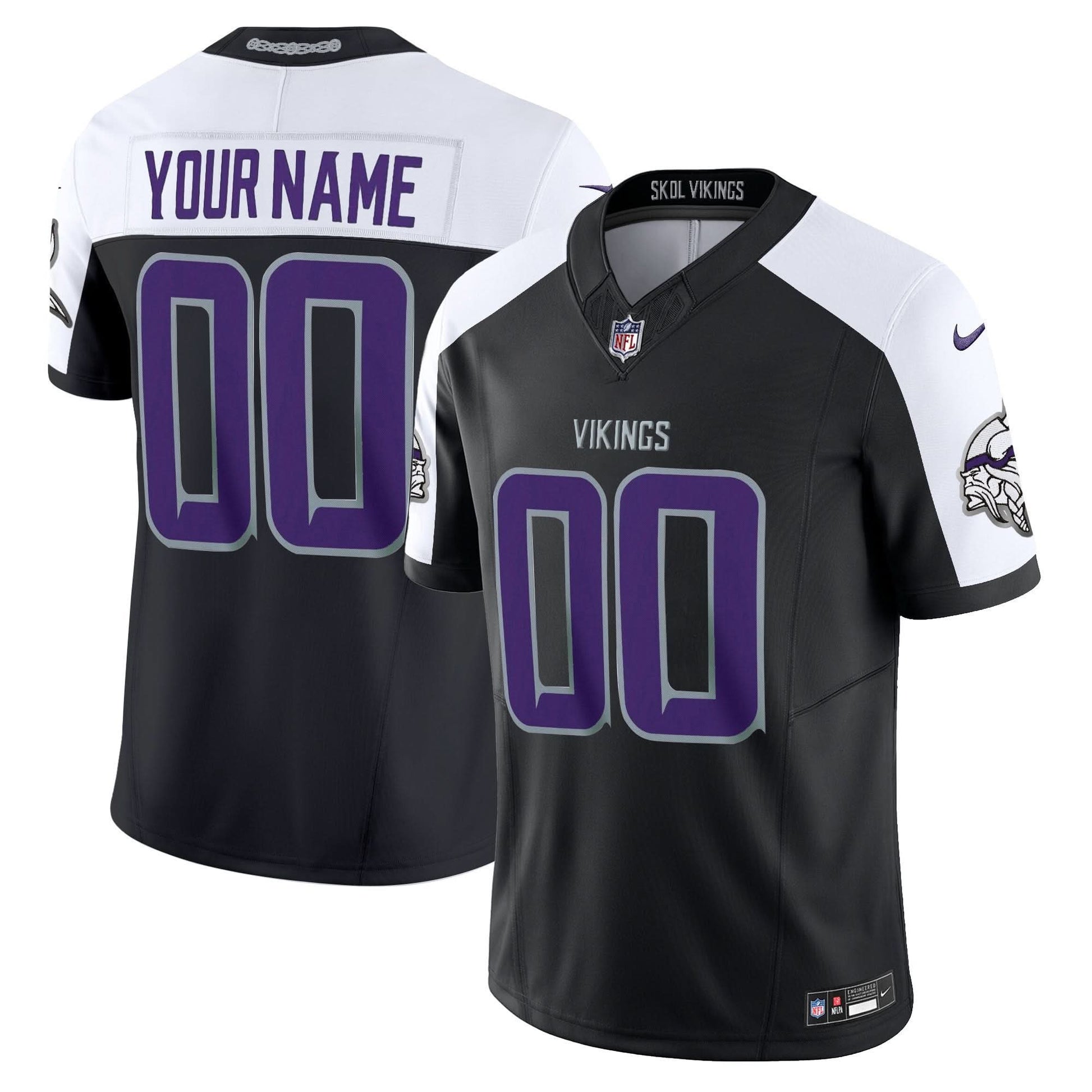 Minnesota Vikings 2024 Winter Warrior Vapor Limited Custom Jersey - All Stitched