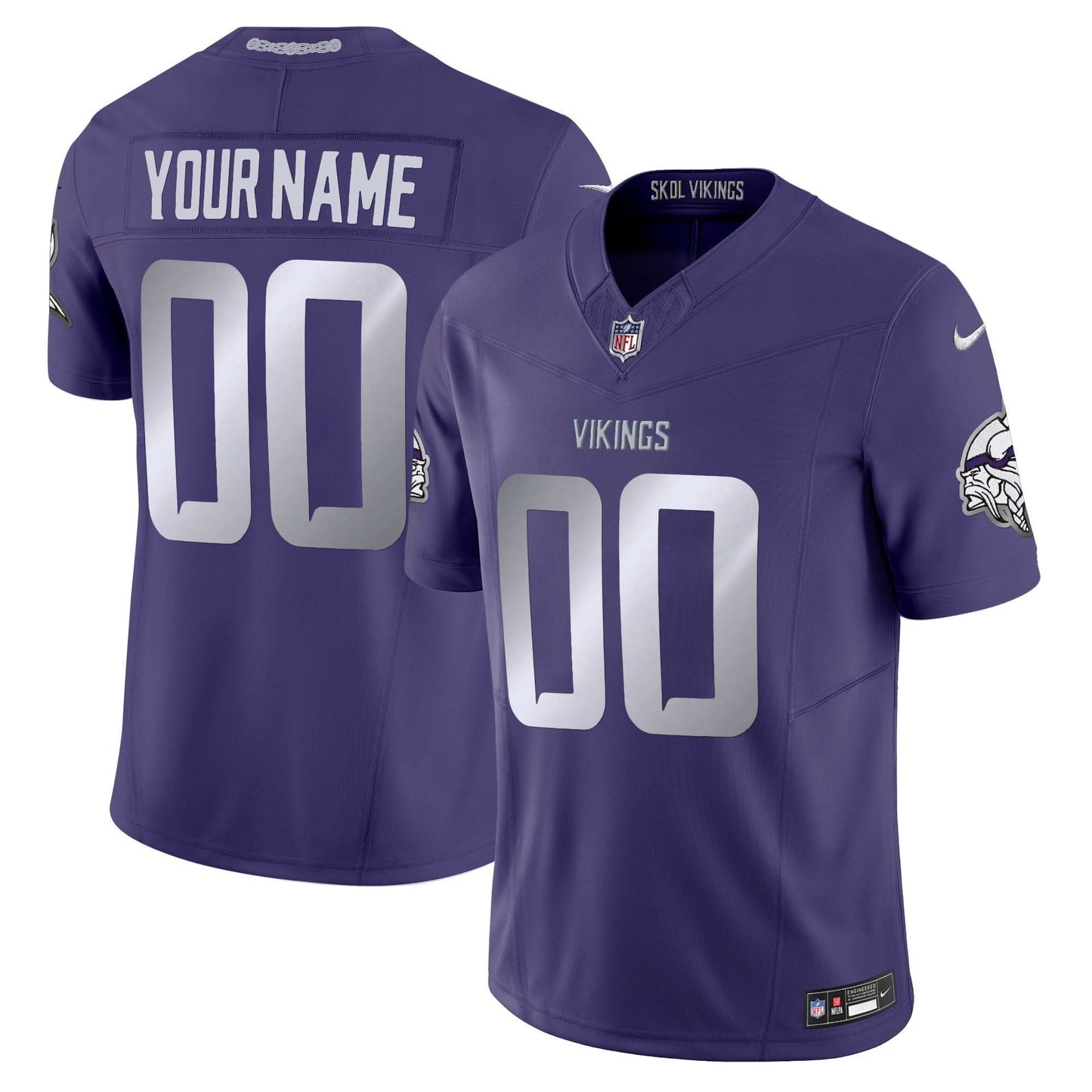 Minnesota Vikings 2024 Winter Warrior Vapor Limited Custom Jersey - All Stitched