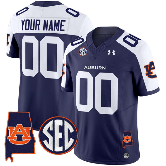 Auburn Tigers 2024 Alabama Patch Vapor Limited Custom Jersey - All Stitched