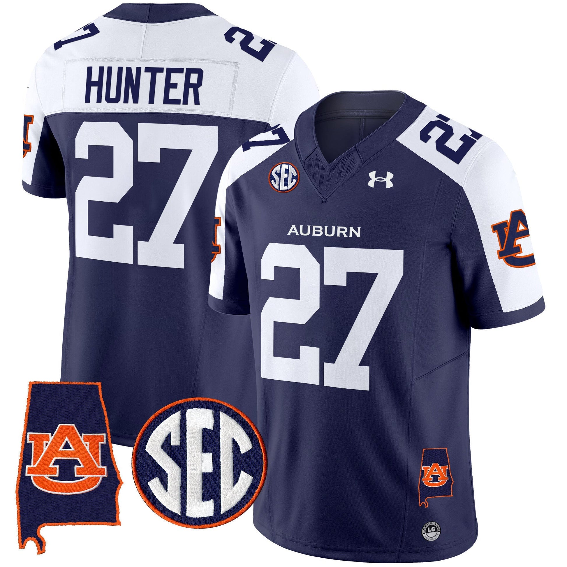 Men's Auburn Tigers 2024 Alabama Patch Vapor Limited Jersey - All Stitched
