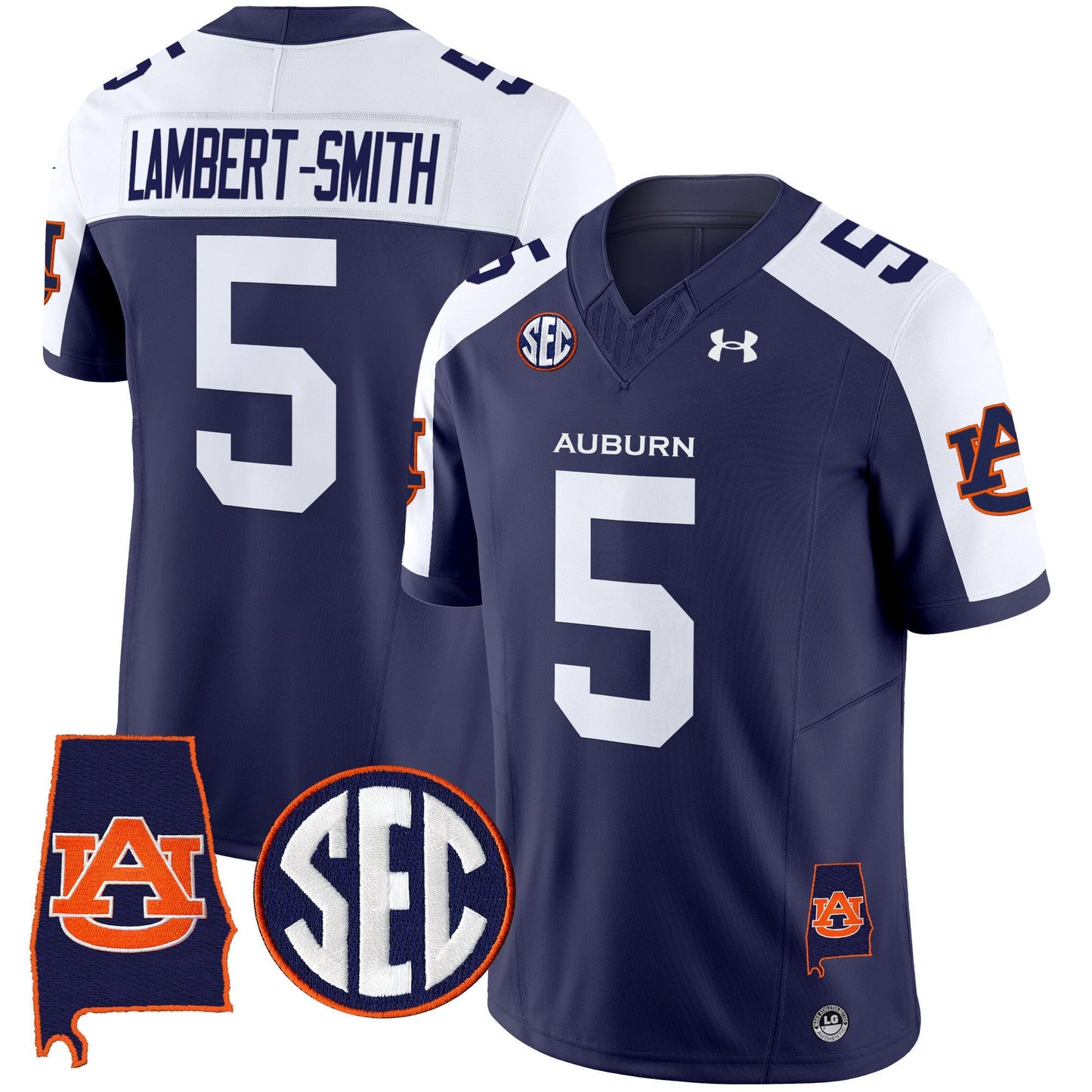 Men's Auburn Tigers 2024 Alabama Patch Vapor Limited Jersey - All Stitched