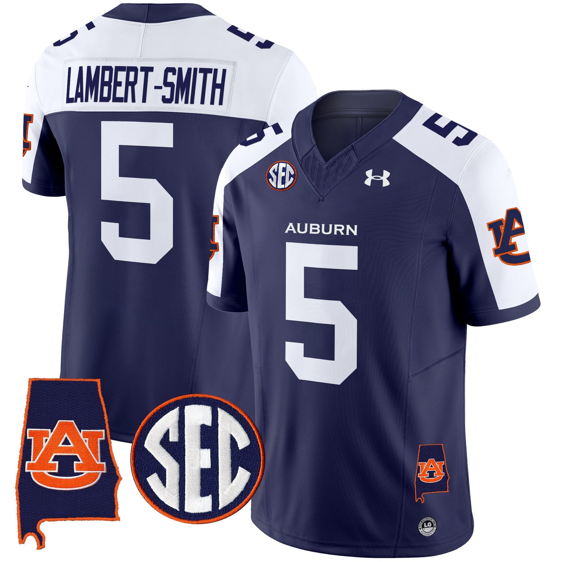 Men's Auburn Tigers 2024 Alabama Patch Vapor Limited Jersey - All Stitched