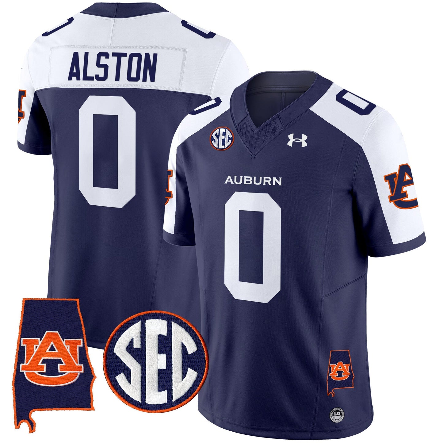 Men's Auburn Tigers 2024 Alabama Patch Vapor Limited Jersey - All Stitched