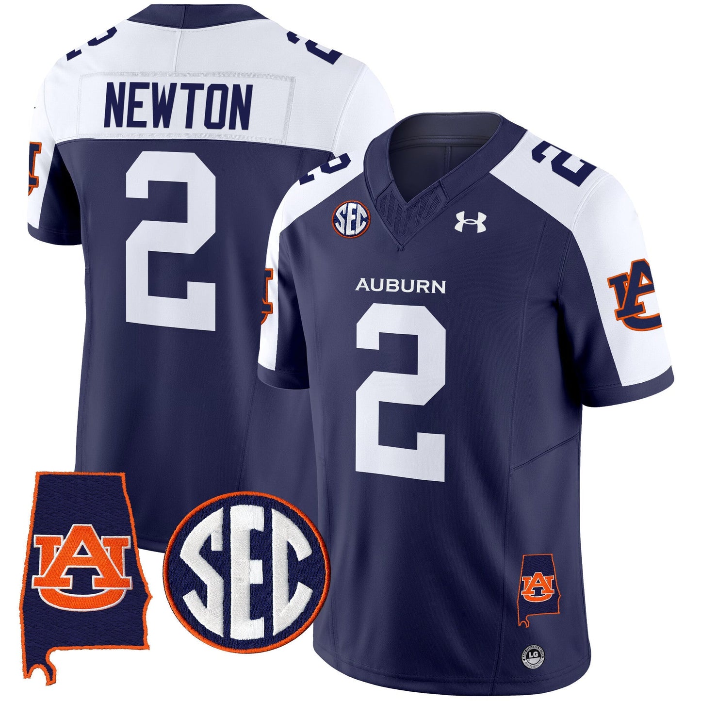 Men's Auburn Tigers 2024 Alabama Patch Vapor Limited Jersey - All Stitched