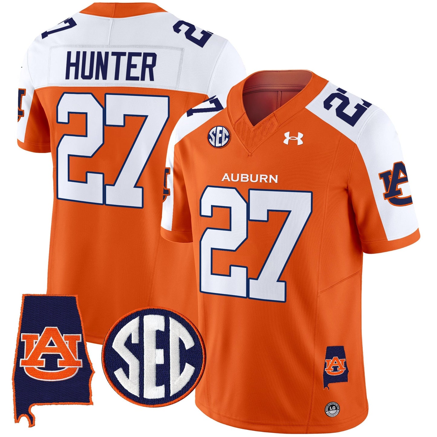 Men's Auburn Tigers 2024 Alabama Patch Vapor Limited Jersey - All Stitched