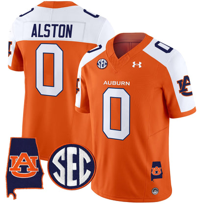 Men's Auburn Tigers 2024 Alabama Patch Vapor Limited Jersey - All Stitched