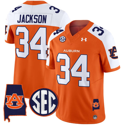 Men's Auburn Tigers 2024 Alabama Patch Vapor Limited Jersey - All Stitched