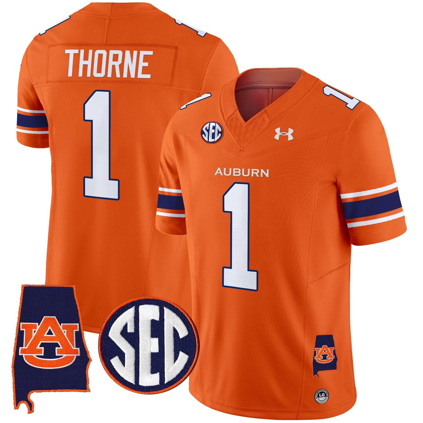 Men's Auburn Tigers 2024 Alabama Patch Vapor Limited Jersey - All Stitched