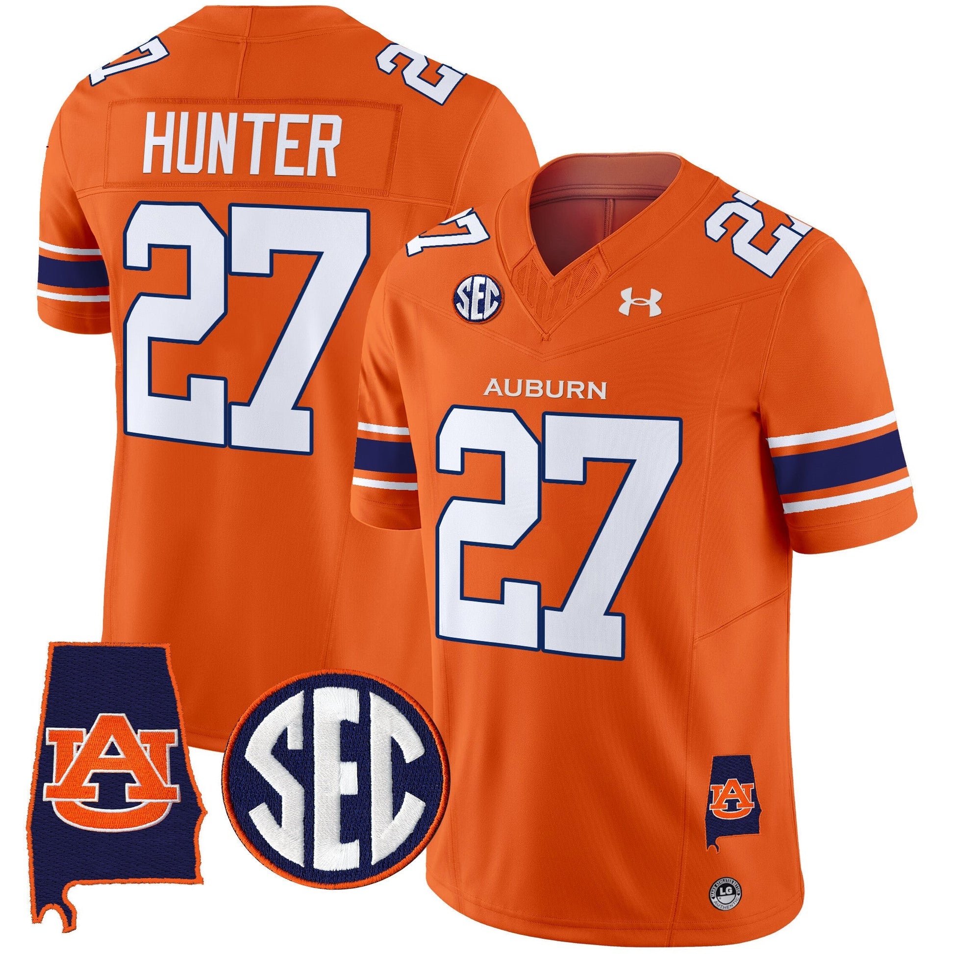 Men's Auburn Tigers 2024 Alabama Patch Vapor Limited Jersey - All Stitched