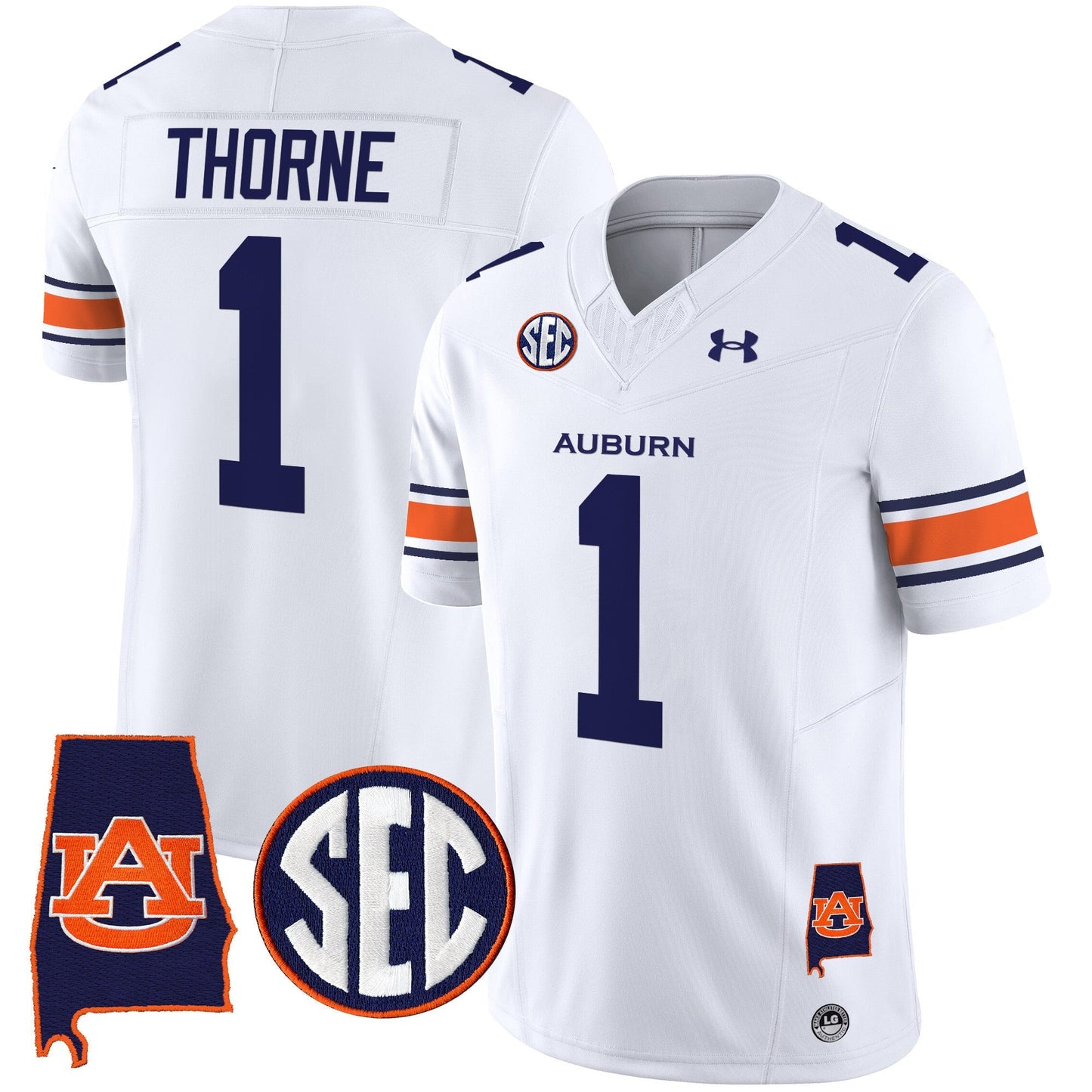 Men's Auburn Tigers 2024 Alabama Patch Vapor Limited Jersey - All Stitched