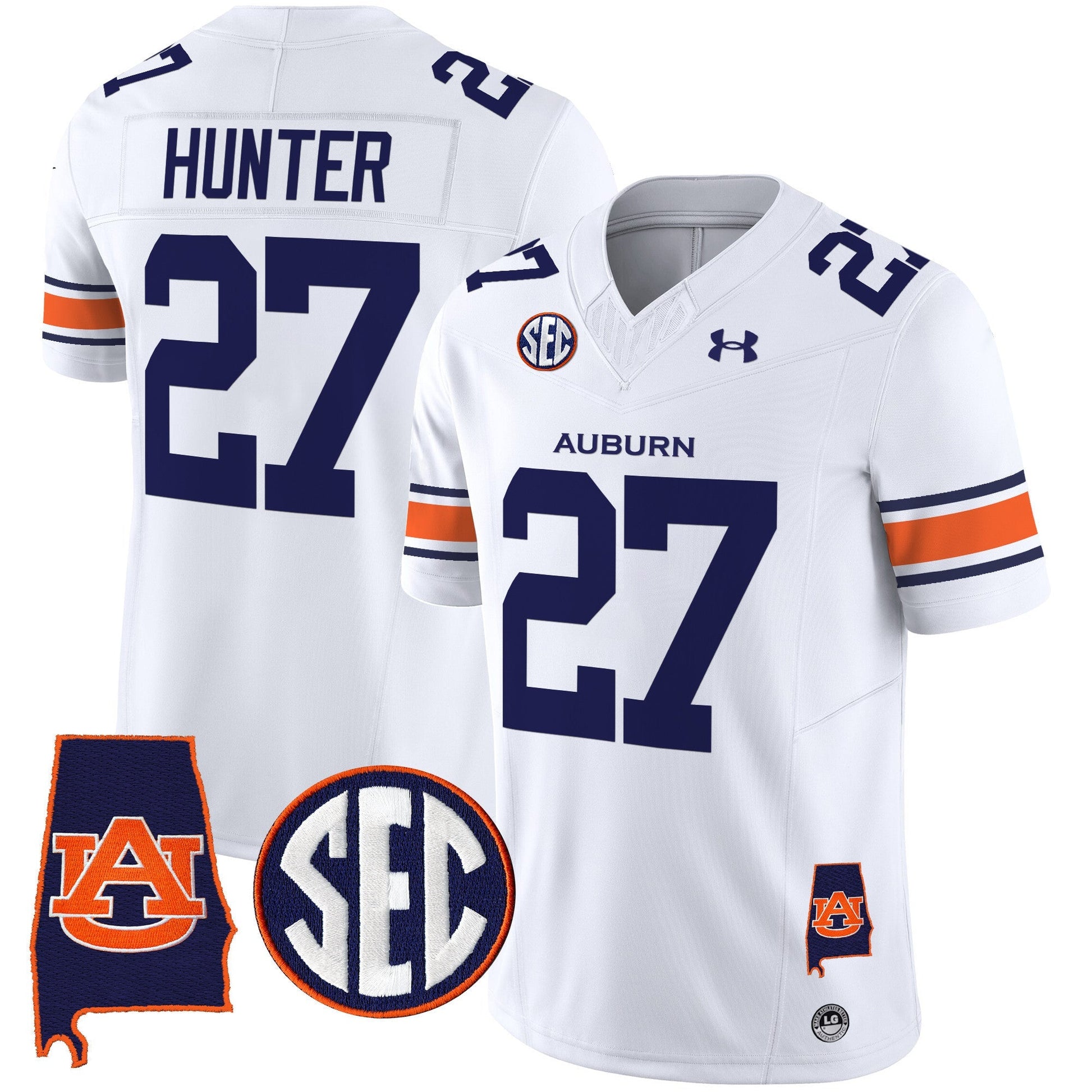Men's Auburn Tigers 2024 Alabama Patch Vapor Limited Jersey - All Stitched