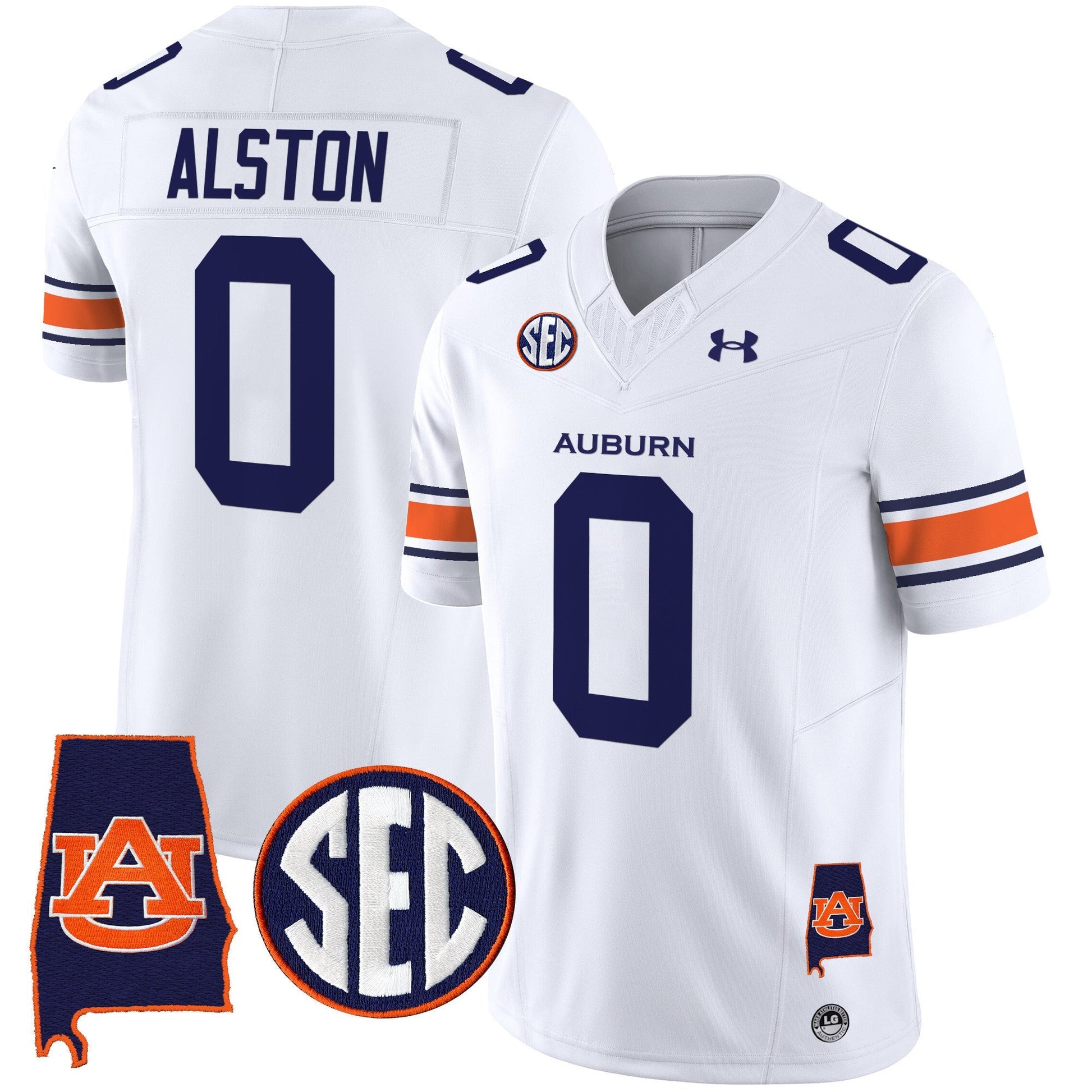 Men's Auburn Tigers 2024 Alabama Patch Vapor Limited Jersey - All Stitched