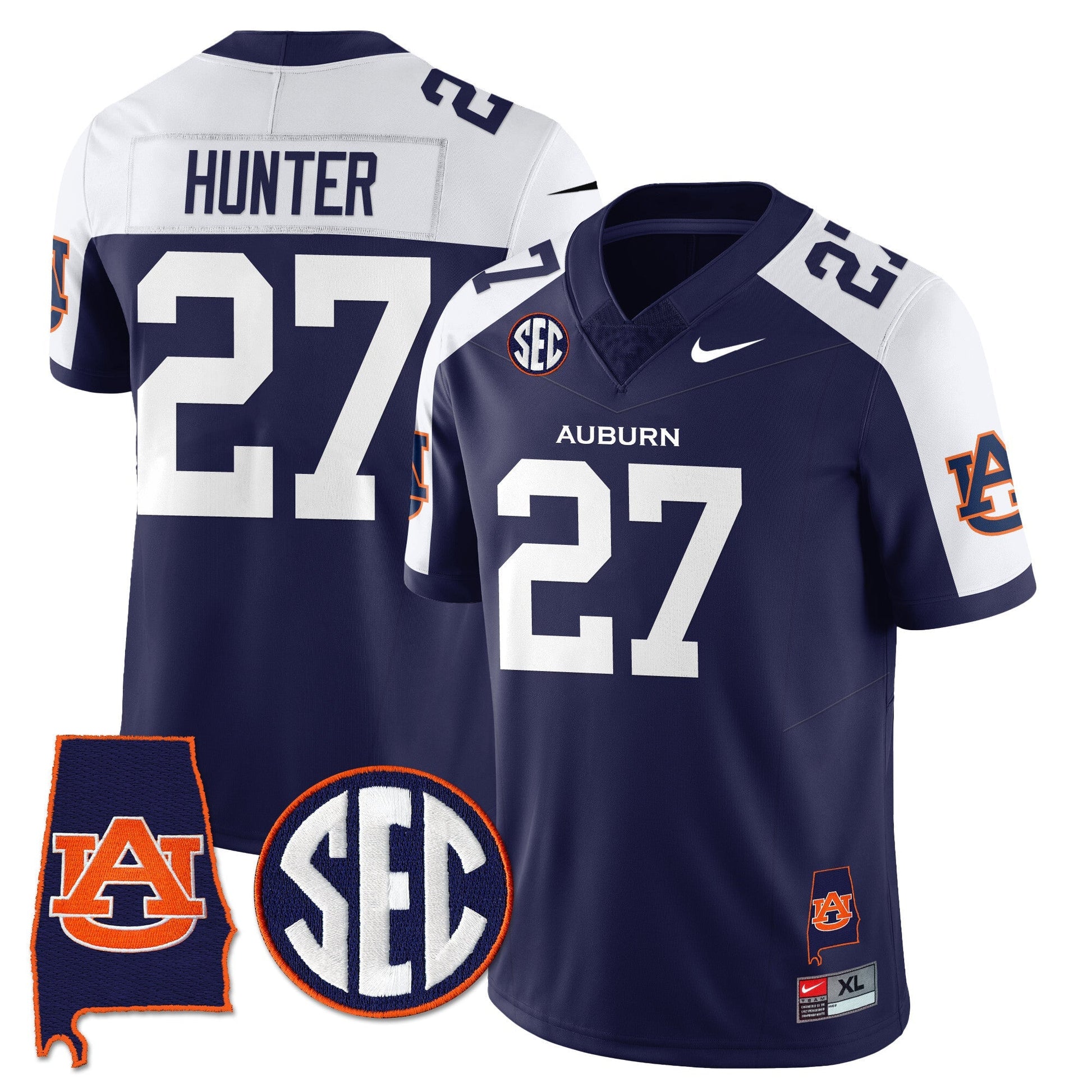 Auburn Tigers Alabama Patch Vapor Limited Jersey - All Stitched