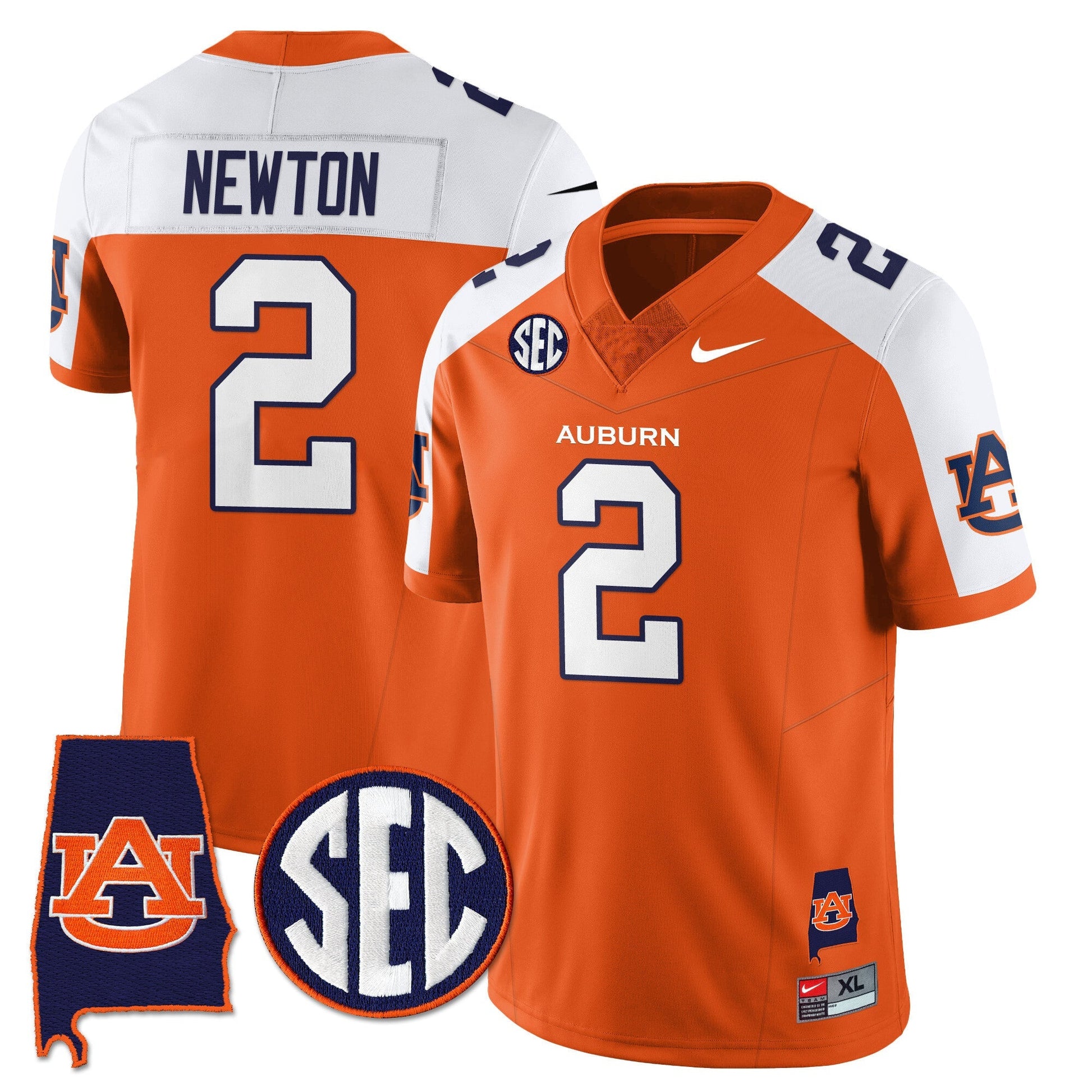 Auburn Tigers Alabama Patch Vapor Limited Jersey - All Stitched
